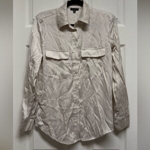 Dynamite white silk shirt